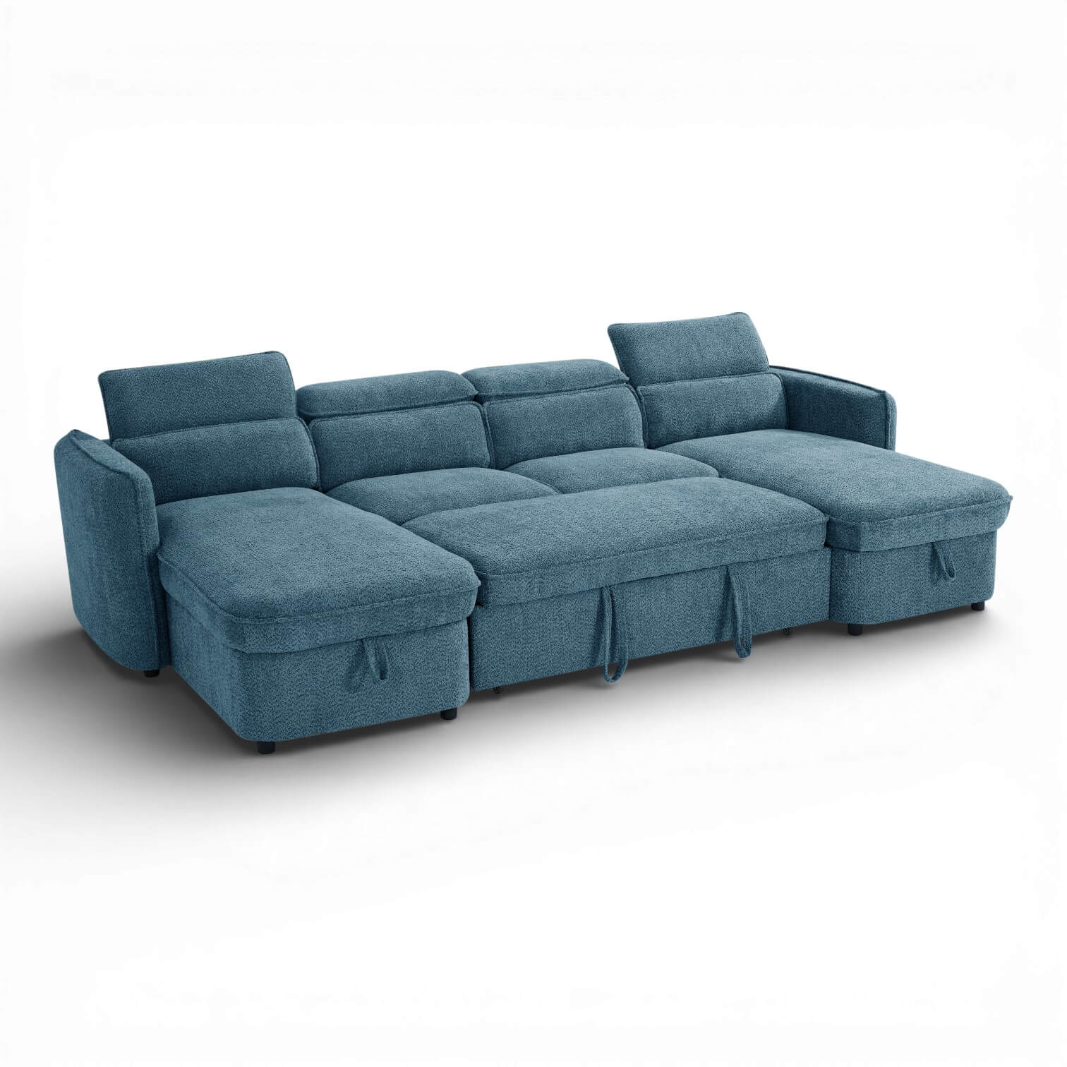 Solara Blue U Shape Corner Sofa
