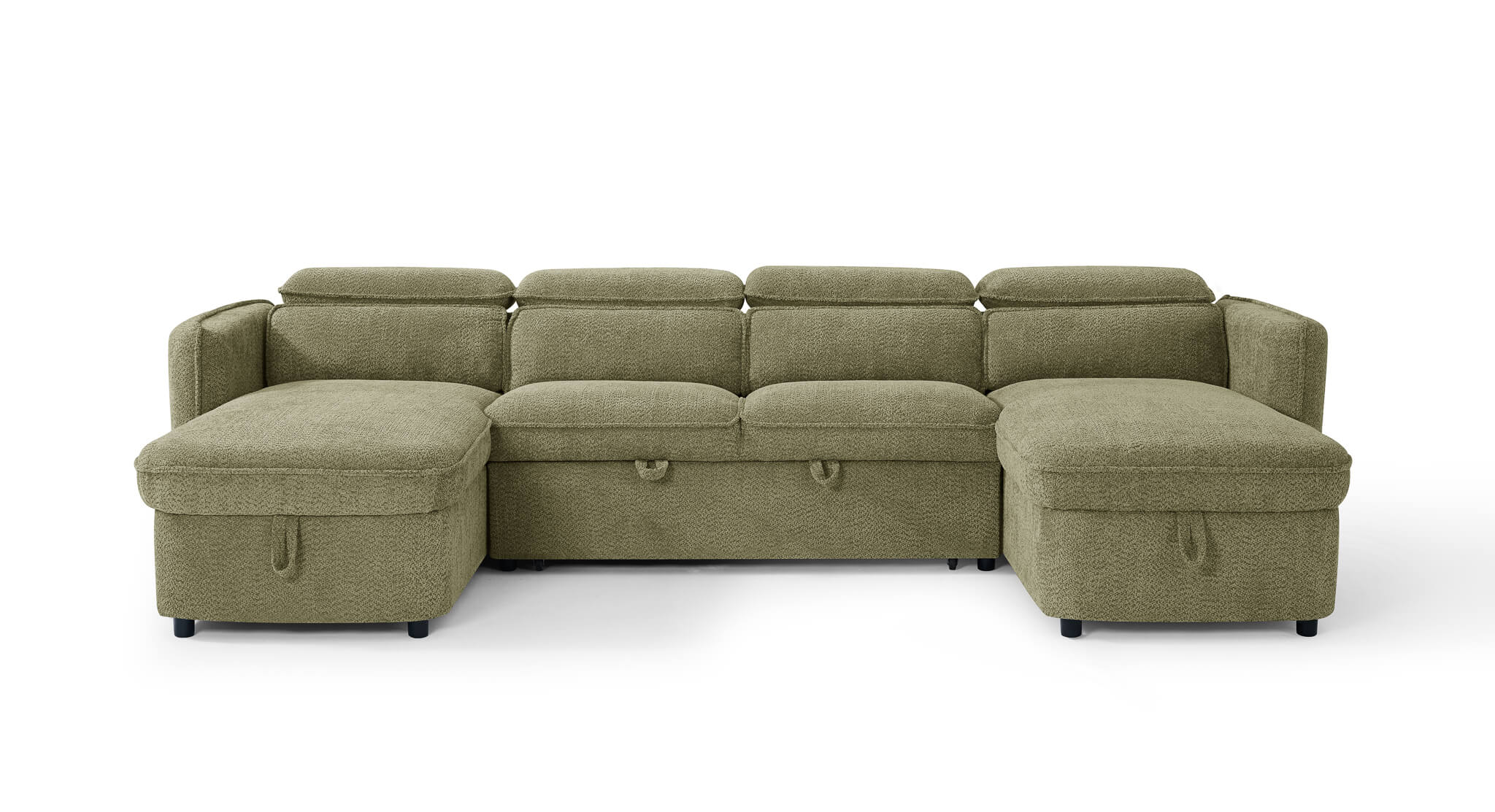 Solara  Green U Shape Corner Sofa