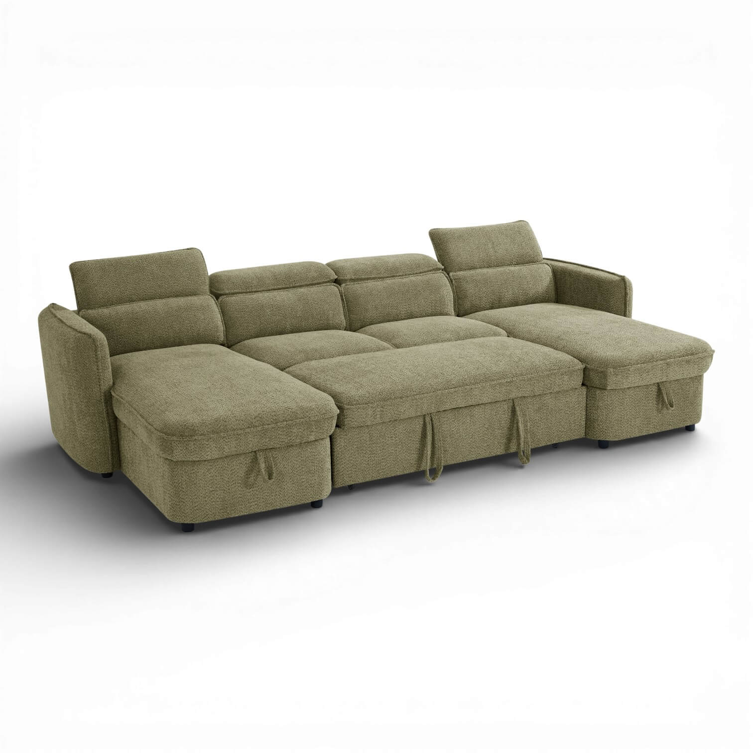Solara  Green U Shape Corner Sofa