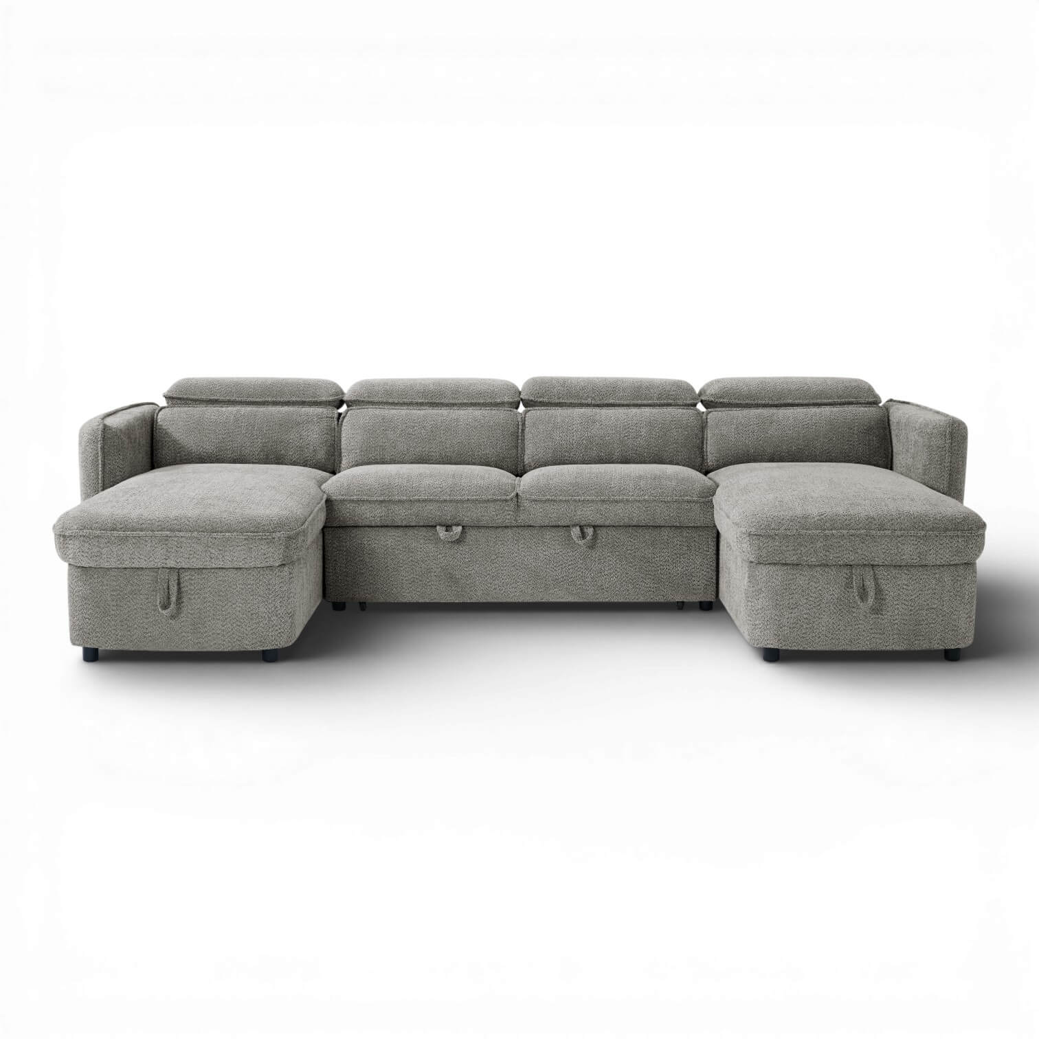 Solara Grey U Shape Corner Sofa