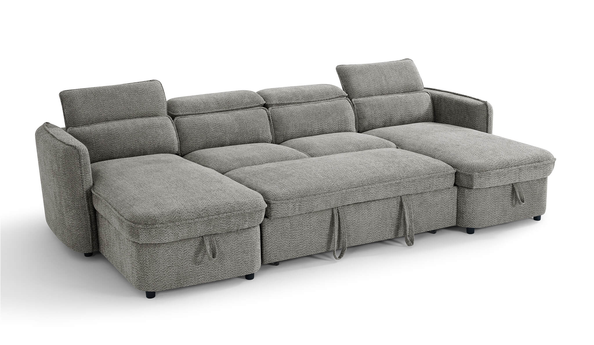 Solara Grey U Shape Corner Sofa
