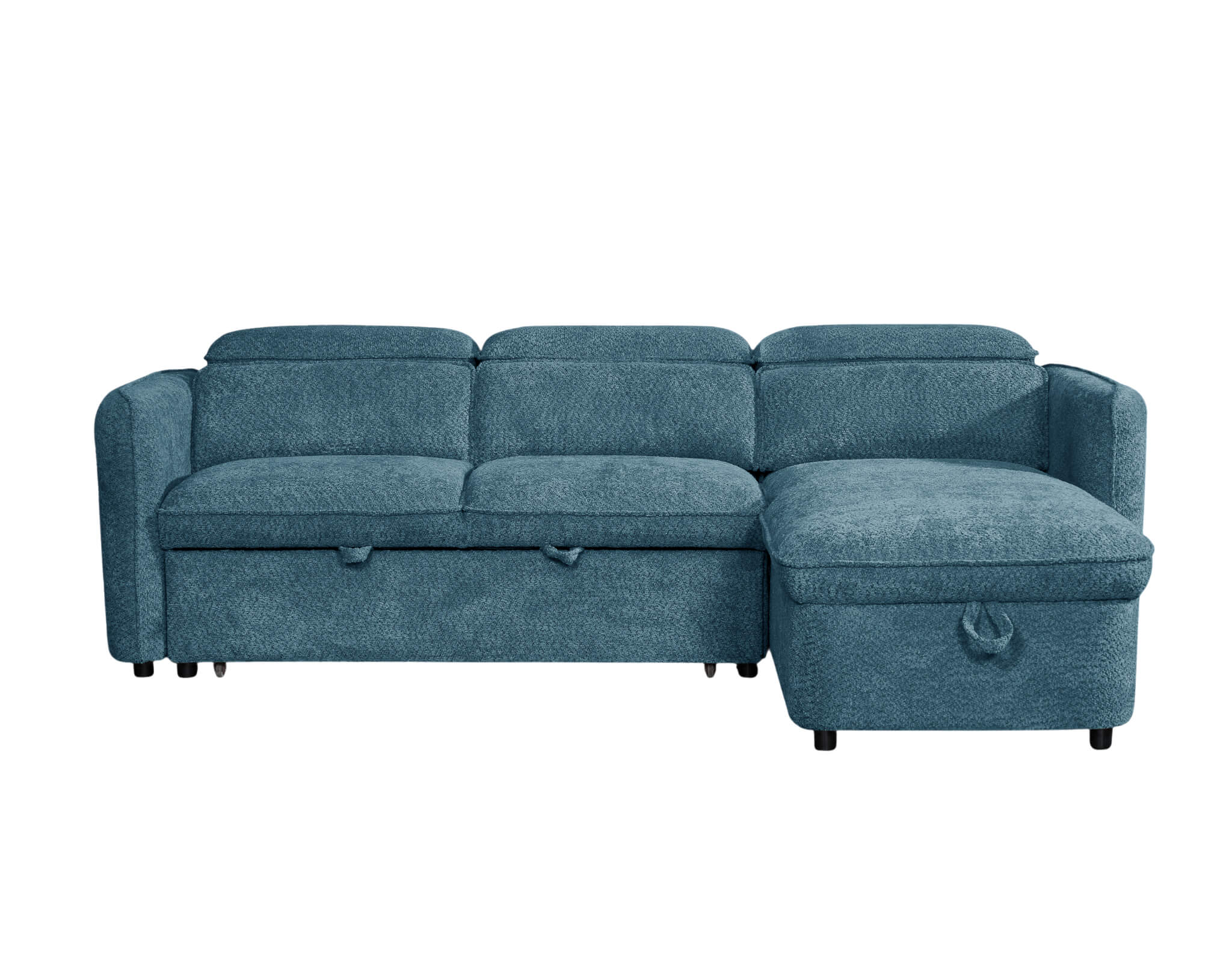 Solara Blue Corner Sofa Bed