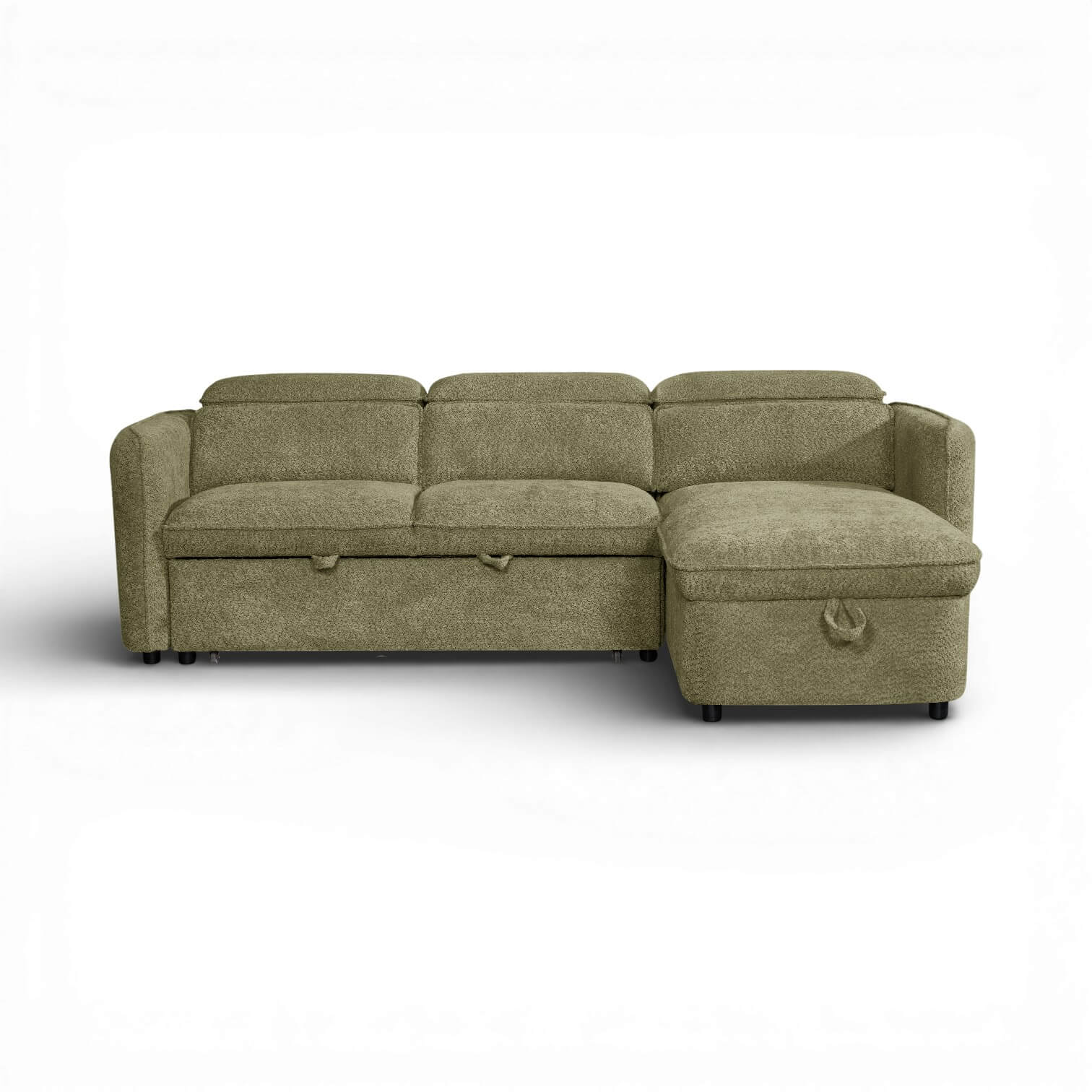 Solara Green Corner Sofa Bed
