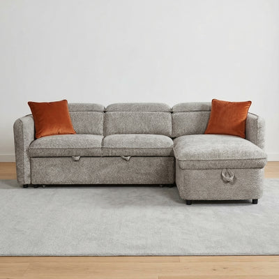 Solara Grey Corner Sofa Bed