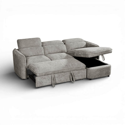 Solara Grey Corner Sofa Bed