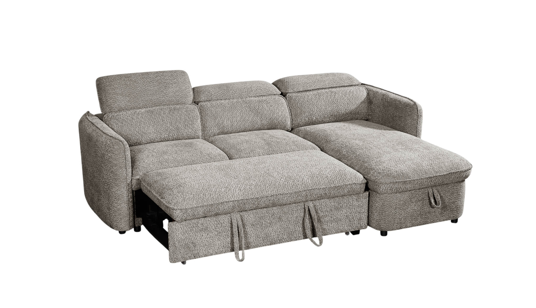Solara Grey Corner Sofa Bed