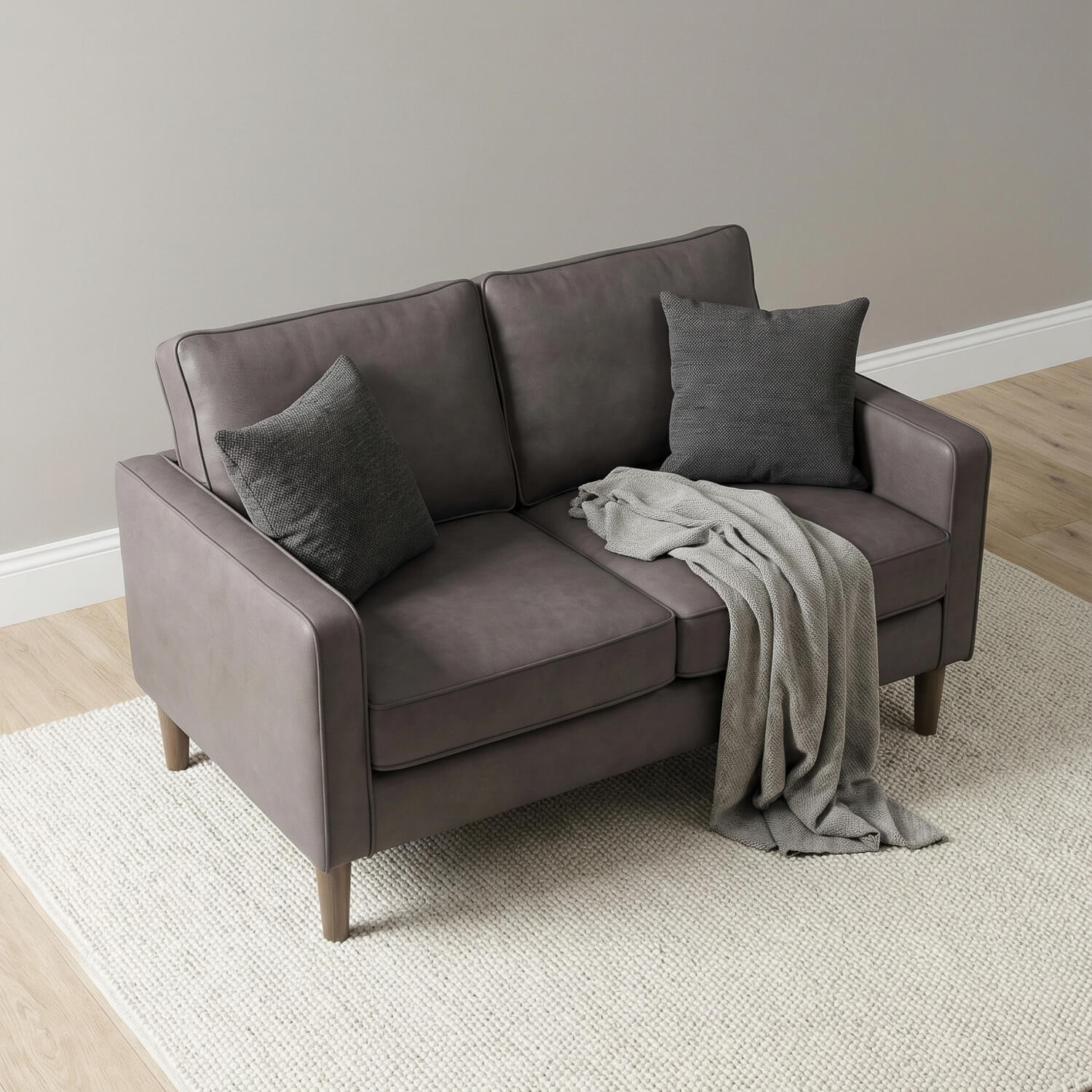 Theo Grey 2 Seater Sofa