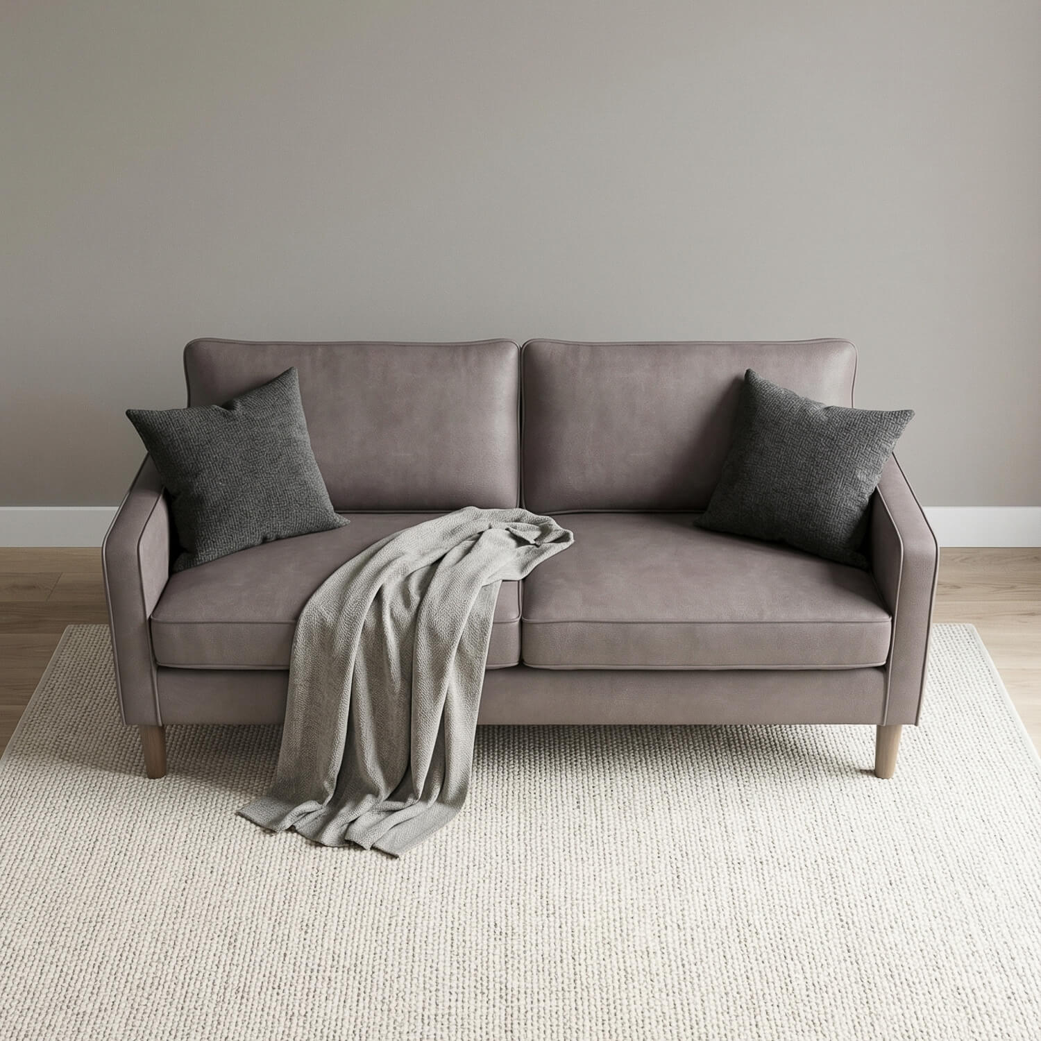 Theo Grey 3 Seater Sofa
