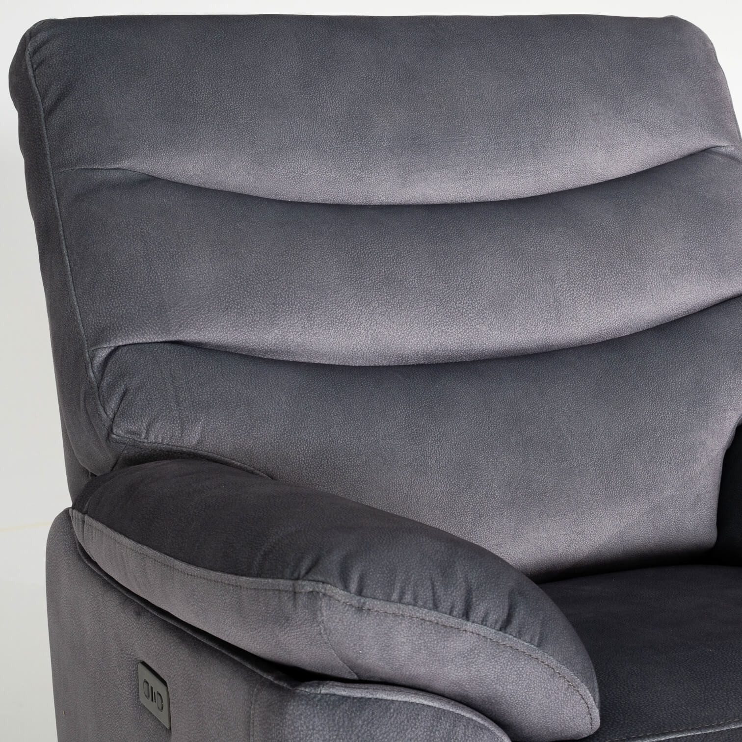 Toledo Grey Power Recliner Armchair