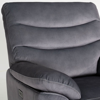 Toledo Grey Power Recliner Armchair