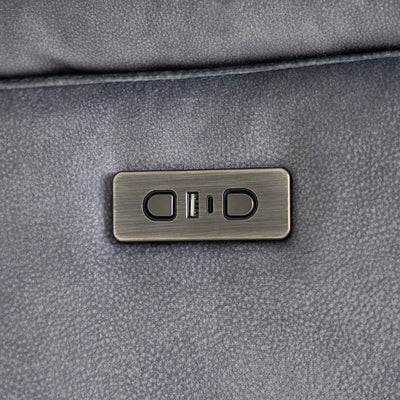 Toledo Grey Power Recliner Armchair