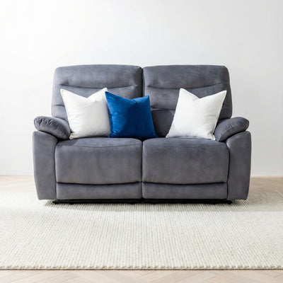 Toledo Grey 2 Seater Power Recliner Sofa