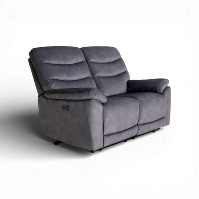 Toledo Grey 2 Seater Power Recliner Sofa
