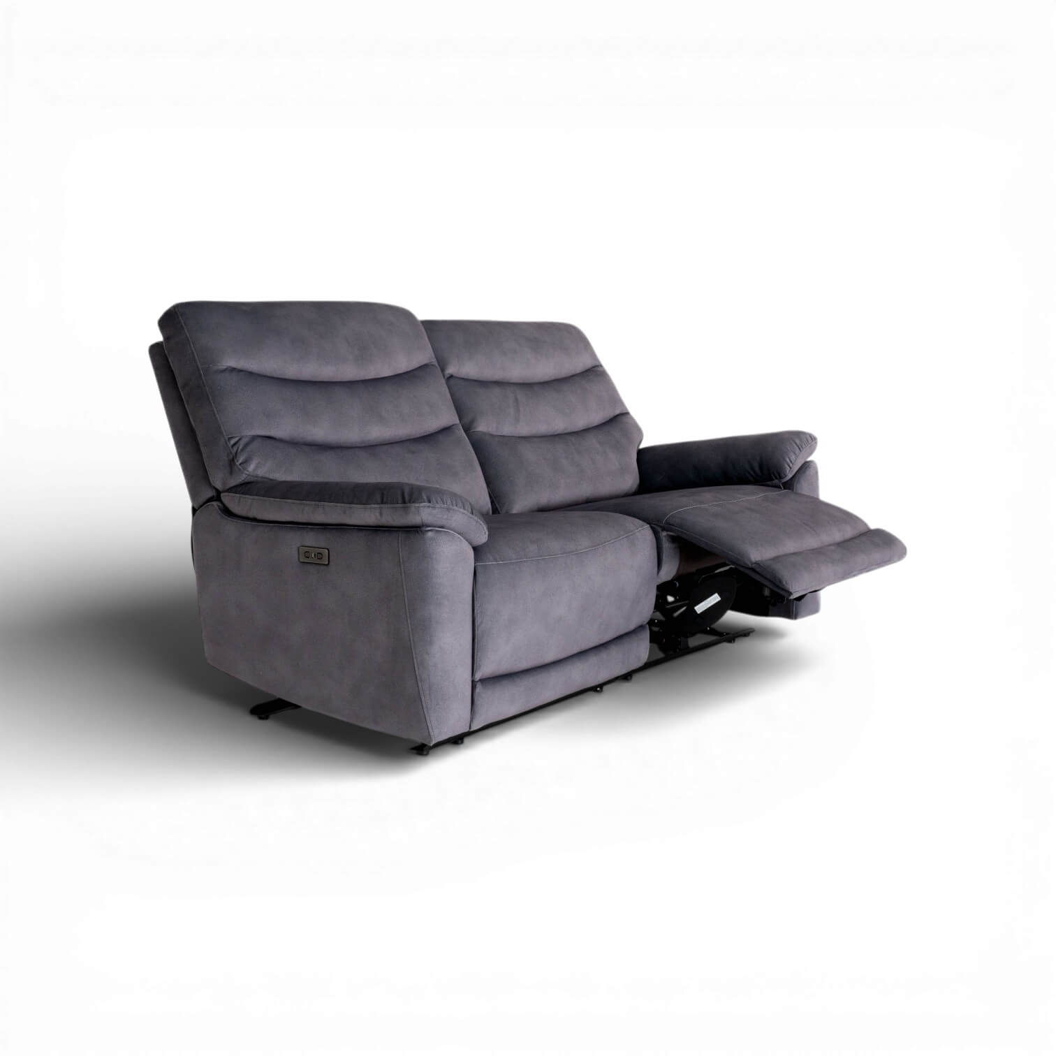 Toledo Grey 3 Seater Power Recliner Sofa