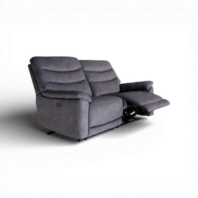 Toledo Grey 3 Seater Power Recliner Sofa