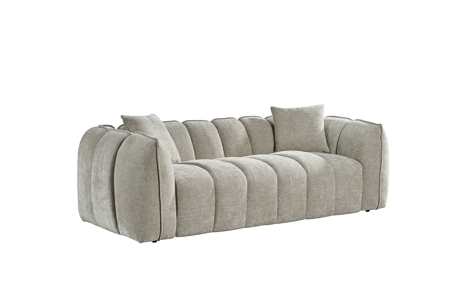 Varella Beige 3 Seater Sofa