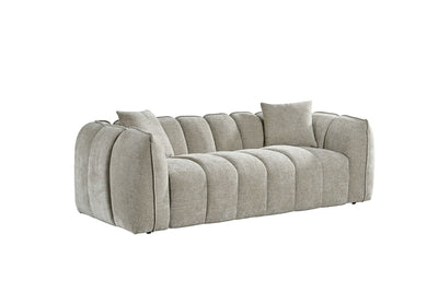 Varella Beige 3 Seater Sofa