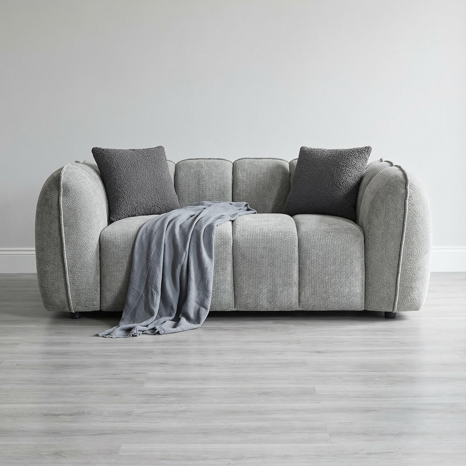 Varella Grey 2 Seater Sofa
