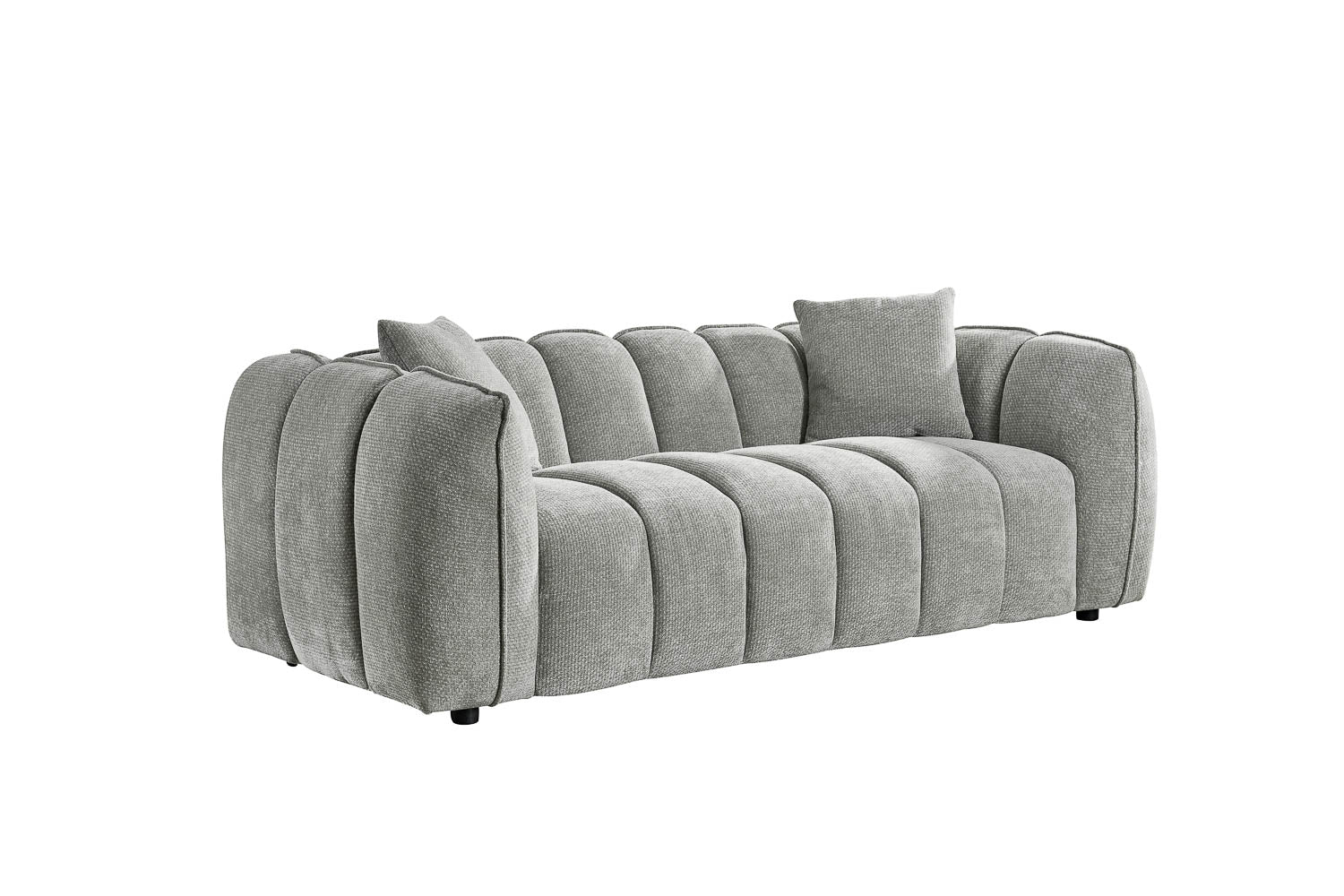 Varella Grey 3 Seater Sofa