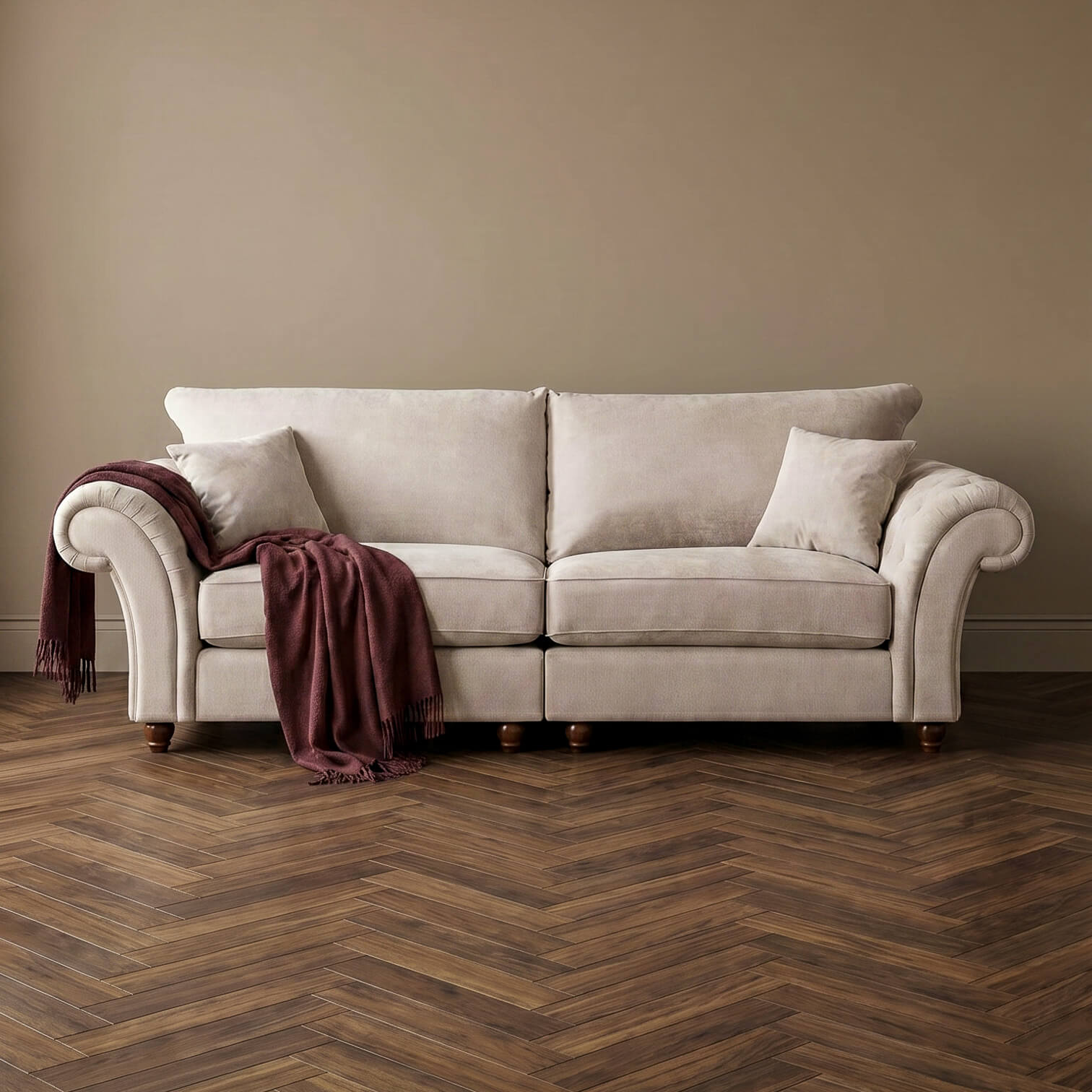 Windsor Beige 4 Seater Sofa