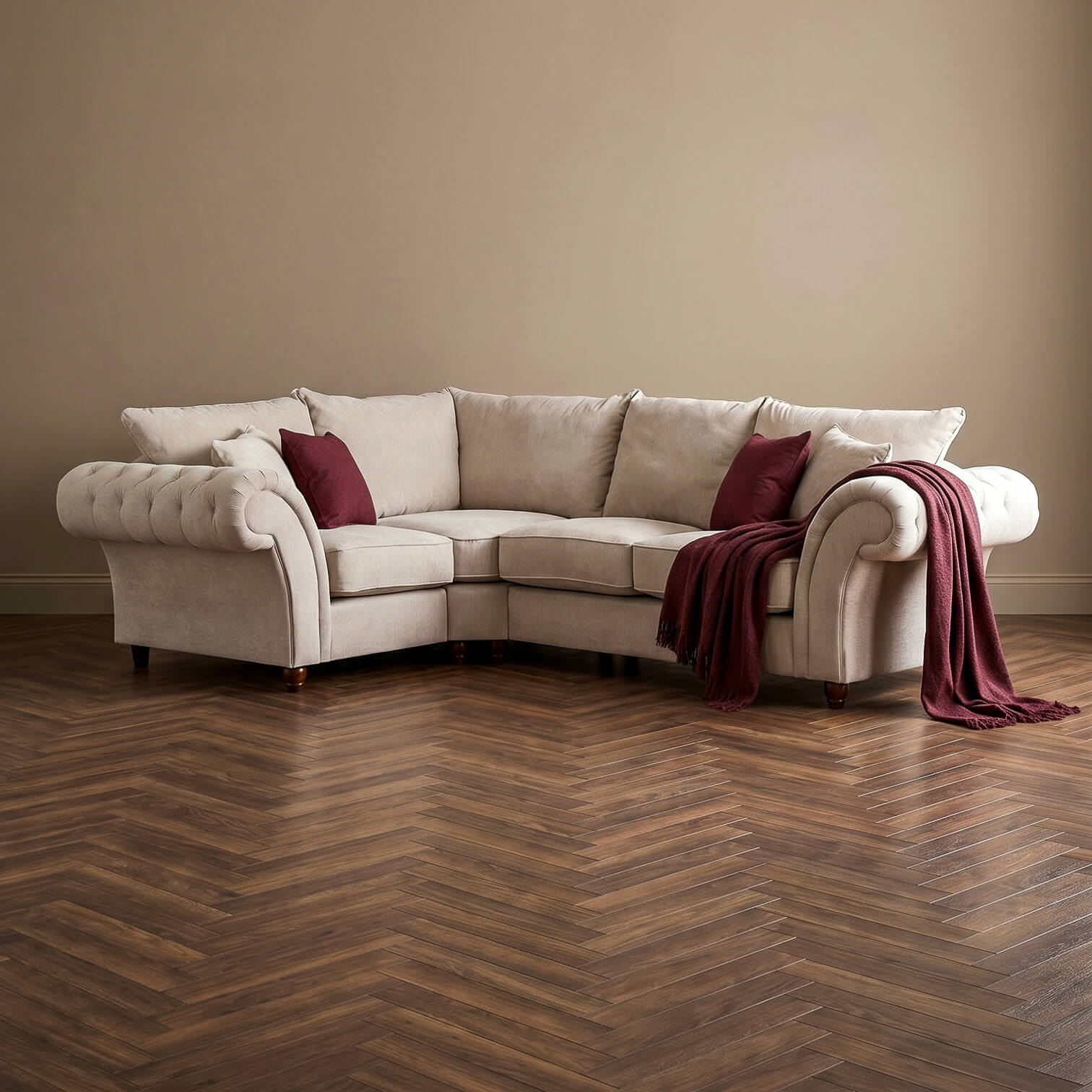 Windsor Beige Left Corner Sofa