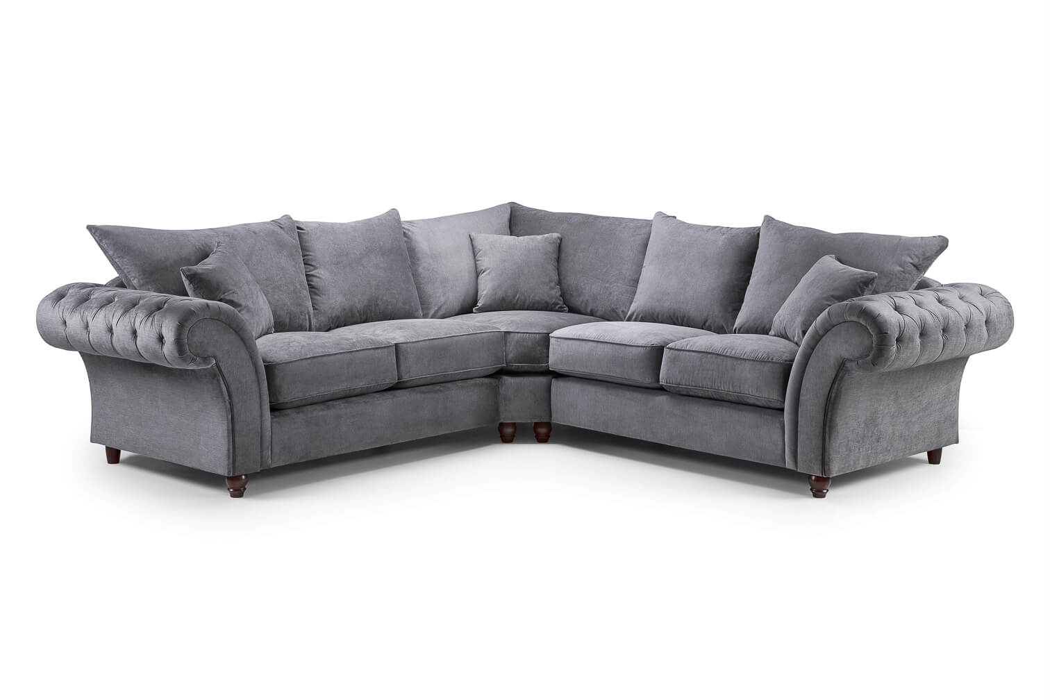 Windsor Grey Double Corner Sofa