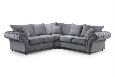 Windsor Grey Double Corner Sofa