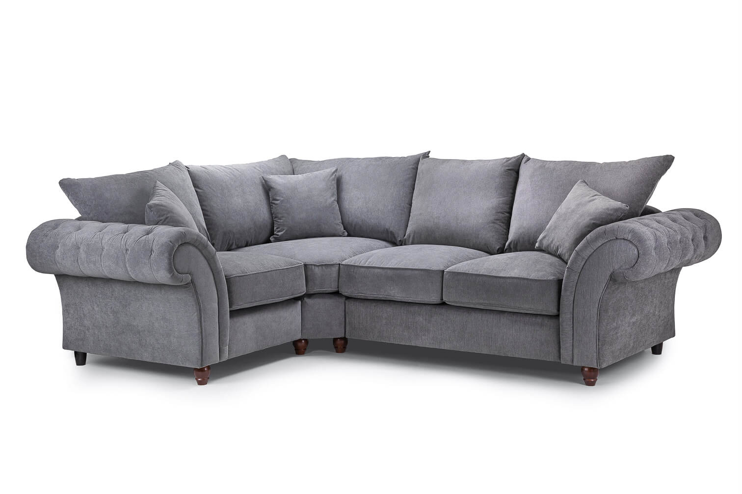 Windsor Grey Left Corner Sofa