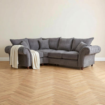 Windsor Grey Left Corner Sofa
