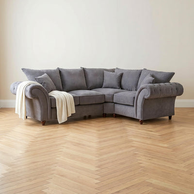 Windsor Grey Right Corner Sofa