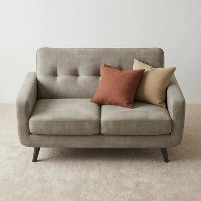 Zeno Grey 2 Seater Sofa
