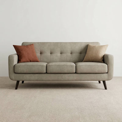 Zeno Grey 3 Seater Sofa