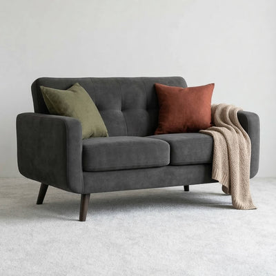 Zeno Grey 2 Seater Sofa